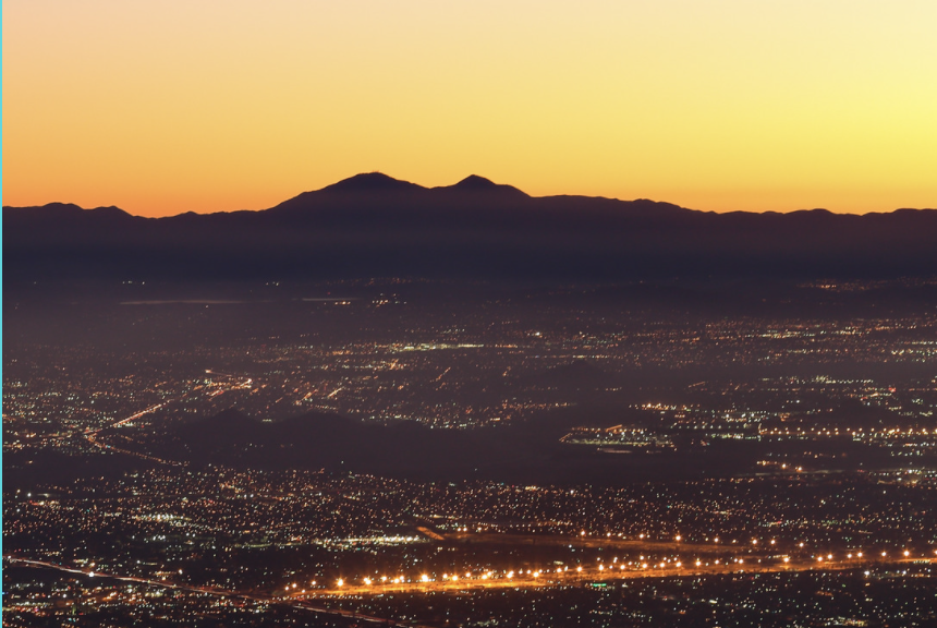 San Bernardino County Valley at night