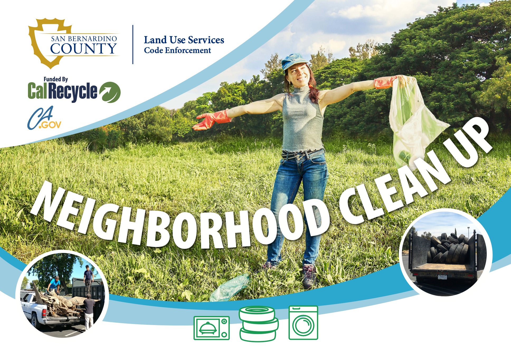 San Bernardino County Land Use Services Code Enforcement - Neighborhood Clean Up - Funded by CalRecycle CA.gov