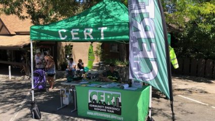 A CERT sign-in booth