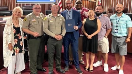 Deputy Jacob Rowley receives recognition