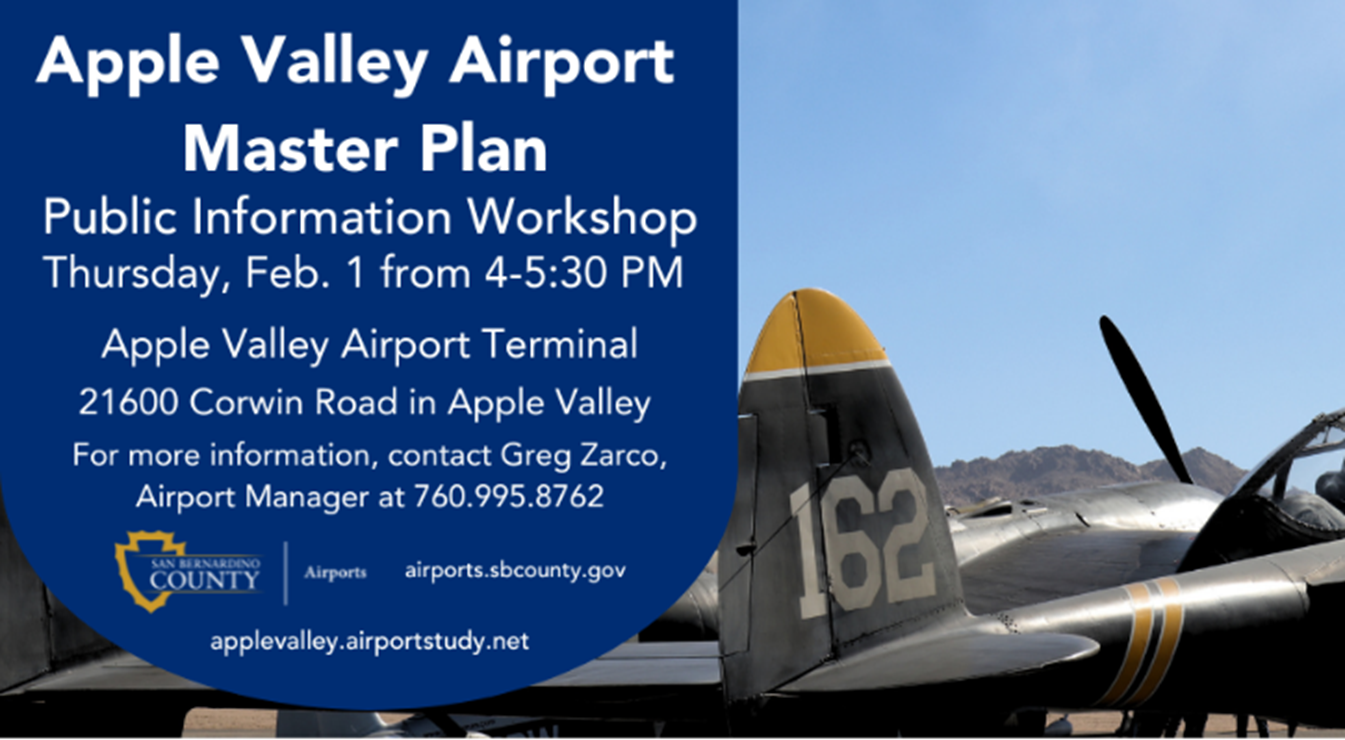 Apple Valley Airport Master Plan Public Information Workshop