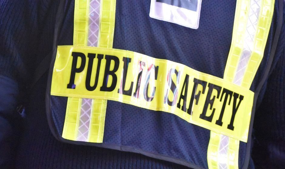 jacket that reads Public Safety