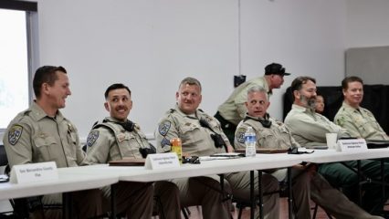 Public safety officials gathered to prepare for the busy winter season in Wrightwood.