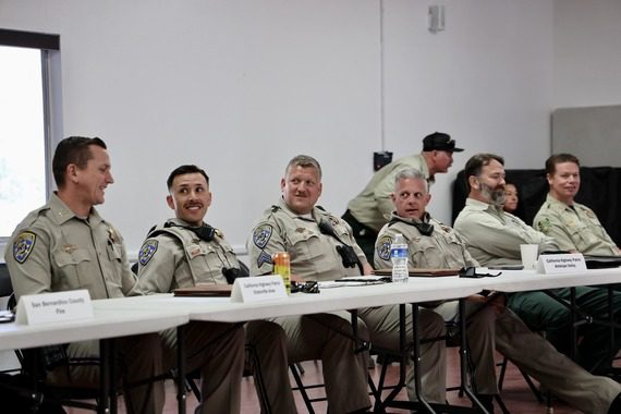 Public safety officials gathered to prepare for the busy winter season in Wrightwood.