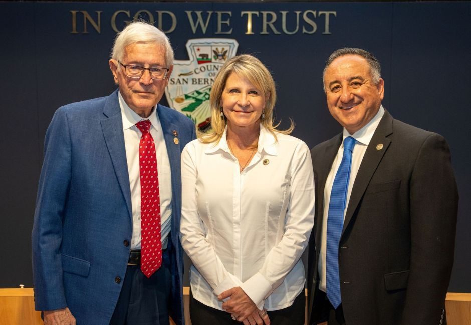 Supervisors Cook, Dawn Rowe and Joe Baca Jr.