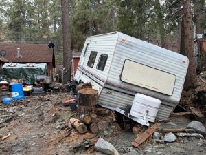 Photo of damage from wrightwood floods