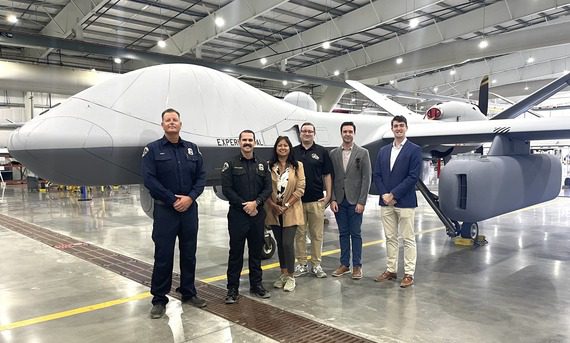 Deputy Chief of Staff Dakota Higgins recently visited General Atomics’ Desert Horizon Flight Operations Facility in El Mirage to learn more about the technology behind the MQ-9B SkyGuardian and SeaGuardian aircraft, two of the world’s most advanced remotely piloted aircraft.